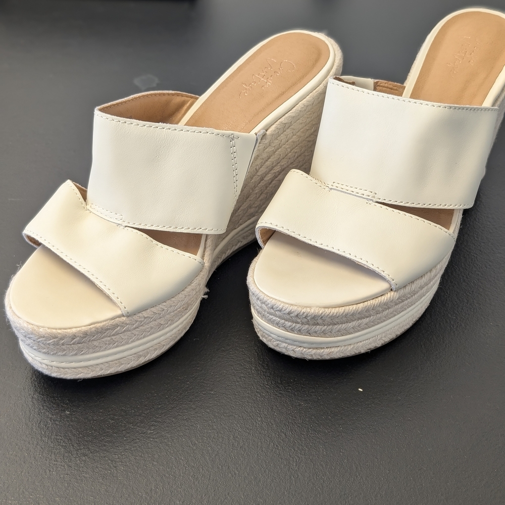 Crown Vintage Off-White Espadrille Wedge